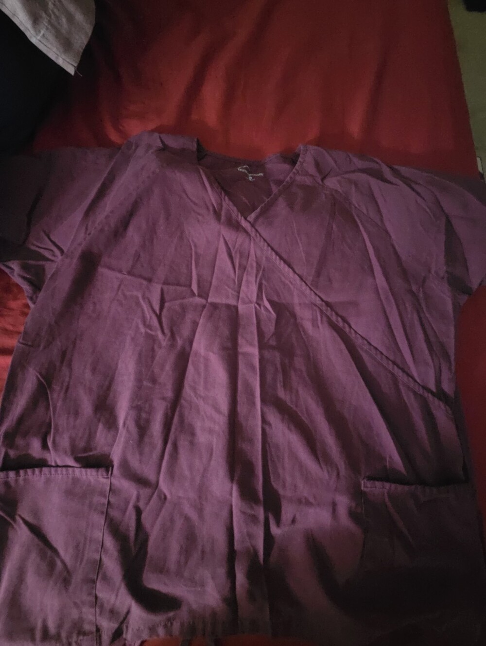Scrubstar Burgundy Scrub Set 2x Top XL pants